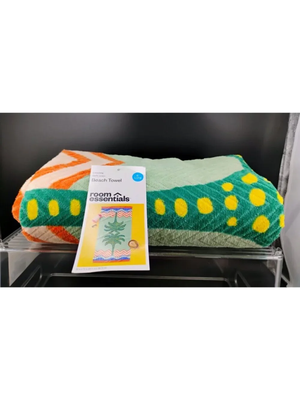 Room Essentials Extra Long 6 Beach Towel 100% Cotton 36